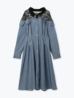 Re-J＆SUPURE(リジェイ＆スプル) |【WEB限定】レースオフショルドッキングワンピース