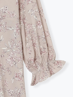 Re-J＆SUPURE(リジェイ＆スプル) |ポケットリボンハーフZIPワンピース（無地・花柄）