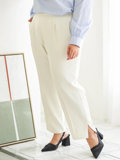 Re-J＆SUPURE(リジェイ＆スプル) |【Sasaki Mikiコラボ】裾スリットパールテーパードパンツ