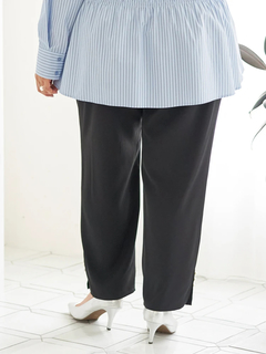 Re-J＆SUPURE(リジェイ＆スプル) |【Sasaki Mikiコラボ】裾スリットパールテーパードパンツ