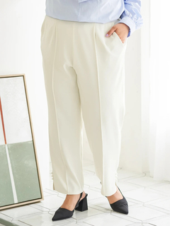 Re-J＆SUPURE(リジェイ＆スプル) |【Sasaki Mikiコラボ】裾スリットパールテーパードパンツ