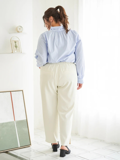 Re-J＆SUPURE(リジェイ＆スプル) |【Sasaki Mikiコラボ】裾スリットパールテーパードパンツ