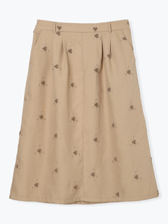 Re-J＆SUPURE(リジェイ＆スプル) |【Sasaki Mikiコラボ】フラワー刺繍ナロースカート