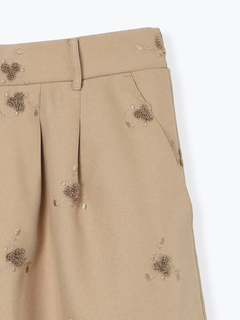 Re-J＆SUPURE(リジェイ＆スプル) |【Sasaki Mikiコラボ】フラワー刺繍ナロースカート