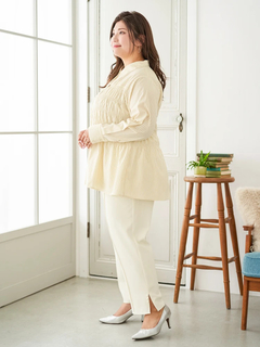 Re-J＆SUPURE(リジェイ＆スプル) |【Sasaki Mikiコラボ】ストライプシャーリングブラウス