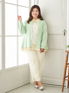 Re-J＆SUPURE(リジェイ＆スプル) |【Sasaki Mikiコラボ】ストライプシャーリングブラウス