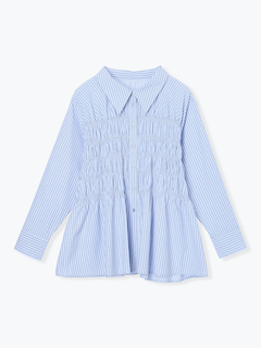 Re-J＆SUPURE(リジェイ＆スプル) |【Sasaki Mikiコラボ】ストライプシャーリングブラウス