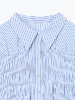 Re-J＆SUPURE(リジェイ＆スプル) |【Sasaki Mikiコラボ】ストライプシャーリングブラウス