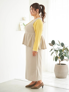 Re-J＆SUPURE(リジェイ＆スプル) |【Sasaki Mikiコラボ】ペプラムジャンパースカート