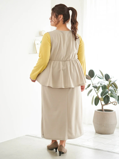 Re-J＆SUPURE(リジェイ＆スプル) |【Sasaki Mikiコラボ】ペプラムジャンパースカート