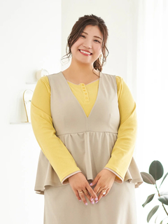 Re-J＆SUPURE(リジェイ＆スプル) |【Sasaki Mikiコラボ】ペプラムジャンパースカート