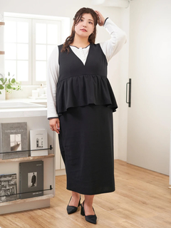 Re-J＆SUPURE(リジェイ＆スプル) |【Sasaki Mikiコラボ】ペプラムジャンパースカート