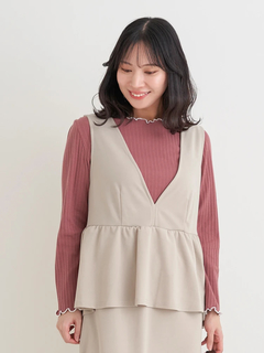 Re-J＆SUPURE(リジェイ＆スプル) |【Sasaki Mikiコラボ】ペプラムジャンパースカート