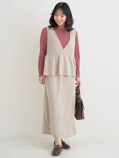 Re-J＆SUPURE(リジェイ＆スプル) |【Sasaki Mikiコラボ】ペプラムジャンパースカート