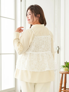 Re-J＆SUPURE(リジェイ＆スプル) |【Sasaki Mikiコラボ】[前後2WAY]レースリボンビスチェ