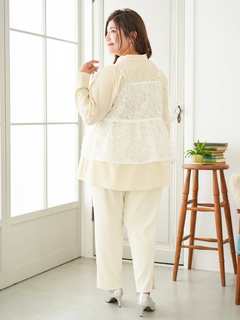 Re-J＆SUPURE(リジェイ＆スプル) |【Sasaki Mikiコラボ】[前後2WAY]レースリボンビスチェ