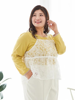 Re-J＆SUPURE(リジェイ＆スプル) |【Sasaki Mikiコラボ】[前後2WAY]レースリボンビスチェ