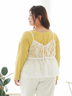 Re-J＆SUPURE(リジェイ＆スプル) |【Sasaki Mikiコラボ】[前後2WAY]レースリボンビスチェ