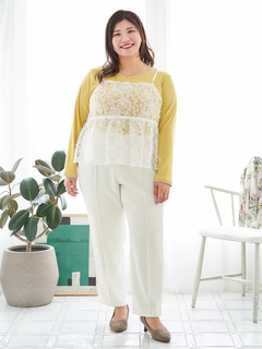 Re-J＆SUPURE(リジェイ＆スプル) |【Sasaki Mikiコラボ】[前後2WAY]レースリボンビスチェ