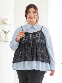 Re-J＆SUPURE(リジェイ＆スプル) |【Sasaki Mikiコラボ】[前後2WAY]レースリボンビスチェ