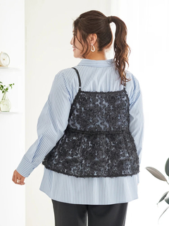 Re-J＆SUPURE(リジェイ＆スプル) |【Sasaki Mikiコラボ】[前後2WAY]レースリボンビスチェ