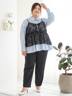 Re-J＆SUPURE(リジェイ＆スプル) |【Sasaki Mikiコラボ】[前後2WAY]レースリボンビスチェ