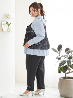 Re-J＆SUPURE(リジェイ＆スプル) |【Sasaki Mikiコラボ】[前後2WAY]レースリボンビスチェ