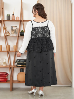 Re-J＆SUPURE(リジェイ＆スプル) |【Sasaki Mikiコラボ】[前後2WAY]レースリボンビスチェ