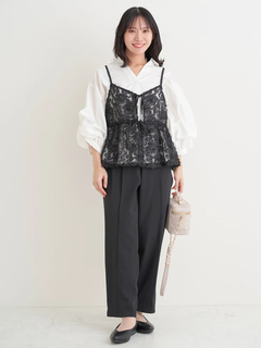 Re-J＆SUPURE(リジェイ＆スプル) |【Sasaki Mikiコラボ】[前後2WAY]レースリボンビスチェ