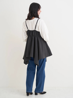 Re-J＆SUPURE(リジェイ＆スプル) |【WEB限定】シャーリングヘムキャミソール（無地・チェック柄）