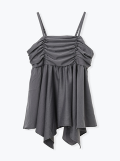 Re-J＆SUPURE(リジェイ＆スプル) |【WEB限定】シャーリングヘムキャミソール（無地・チェック柄）