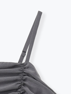 Re-J＆SUPURE(リジェイ＆スプル) |【WEB限定】シャーリングヘムキャミソール（無地・チェック柄）