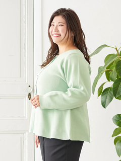 Re-J＆SUPURE(リジェイ＆スプル) |【Sasaki Mikiコラボ】ペプラムスポンディッシュニットカーディガン