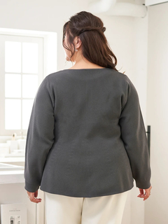 Re-J＆SUPURE(リジェイ＆スプル) |【Sasaki Mikiコラボ】ペプラムスポンディッシュニットカーディガン