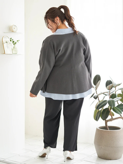 Re-J＆SUPURE(リジェイ＆スプル) |【Sasaki Mikiコラボ】ペプラムスポンディッシュニットカーディガン