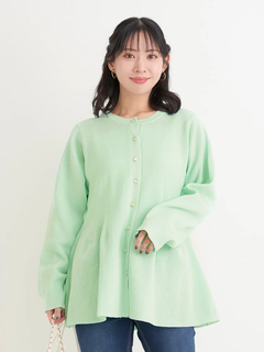 Re-J＆SUPURE(リジェイ＆スプル) |【Sasaki Mikiコラボ】ペプラムスポンディッシュニットカーディガン