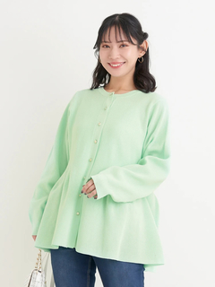 Re-J＆SUPURE(リジェイ＆スプル) |【Sasaki Mikiコラボ】ペプラムスポンディッシュニットカーディガン