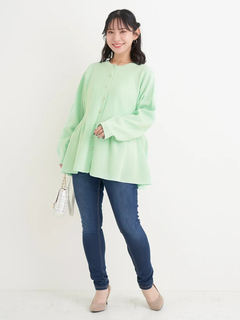 Re-J＆SUPURE(リジェイ＆スプル) |【Sasaki Mikiコラボ】ペプラムスポンディッシュニットカーディガン