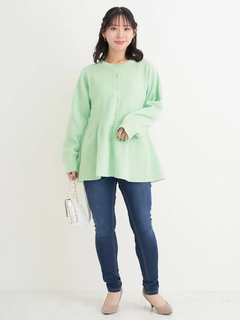 Re-J＆SUPURE(リジェイ＆スプル) |【Sasaki Mikiコラボ】ペプラムスポンディッシュニットカーディガン