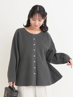 Re-J＆SUPURE(リジェイ＆スプル) |【Sasaki Mikiコラボ】ペプラムスポンディッシュニットカーディガン