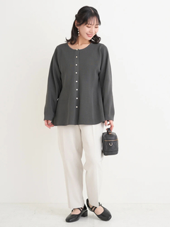 Re-J＆SUPURE(リジェイ＆スプル) |【Sasaki Mikiコラボ】ペプラムスポンディッシュニットカーディガン