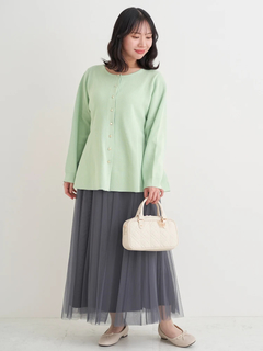 Re-J＆SUPURE(リジェイ＆スプル) |【Sasaki Mikiコラボ】ペプラムスポンディッシュニットカーディガン