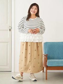 Re-J＆SUPURE(リジェイ＆スプル) |【Sasaki Mikiコラボ】3段フリルトップス