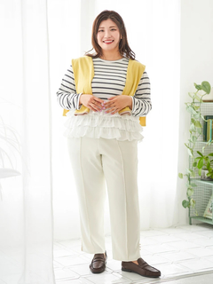 Re-J＆SUPURE(リジェイ＆スプル) |【Sasaki Mikiコラボ】3段フリルトップス