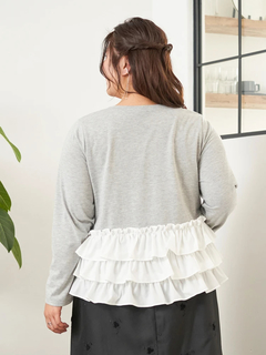 Re-J＆SUPURE(リジェイ＆スプル) |【Sasaki Mikiコラボ】3段フリルトップス