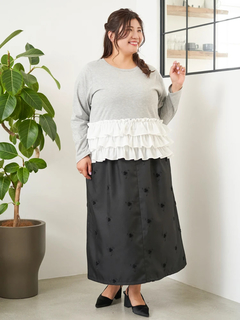 Re-J＆SUPURE(リジェイ＆スプル) |【Sasaki Mikiコラボ】3段フリルトップス