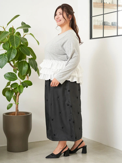 Re-J＆SUPURE(リジェイ＆スプル) |【Sasaki Mikiコラボ】3段フリルトップス