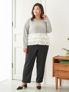 Re-J＆SUPURE(リジェイ＆スプル) |【Sasaki Mikiコラボ】3段フリルトップス