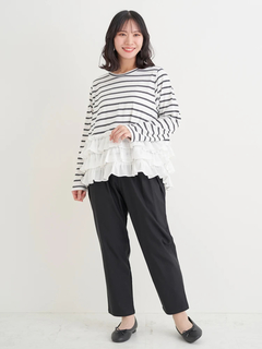 Re-J＆SUPURE(リジェイ＆スプル) |【Sasaki Mikiコラボ】3段フリルトップス