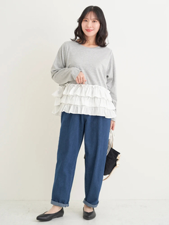 Re-J＆SUPURE(リジェイ＆スプル) |【Sasaki Mikiコラボ】3段フリルトップス